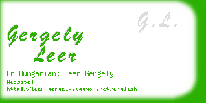 gergely leer business card